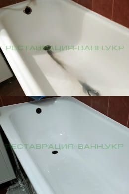 Луганск. Реставрация стальной ванны
