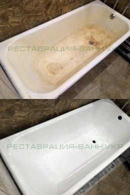 Реставрация старой ванны - Полтава